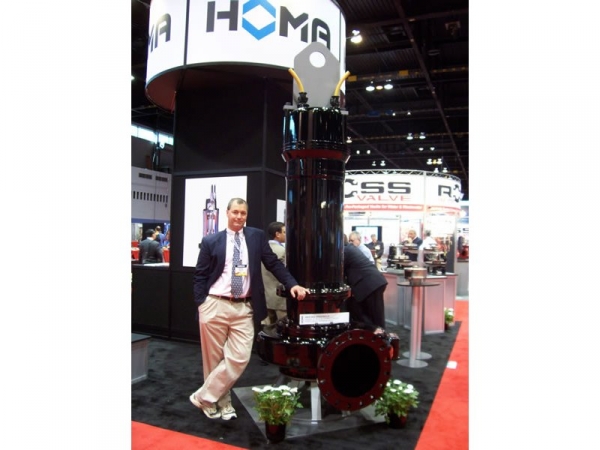 Гигантский промышленный фекальный насос HOMA серии KX представленный на выставке 