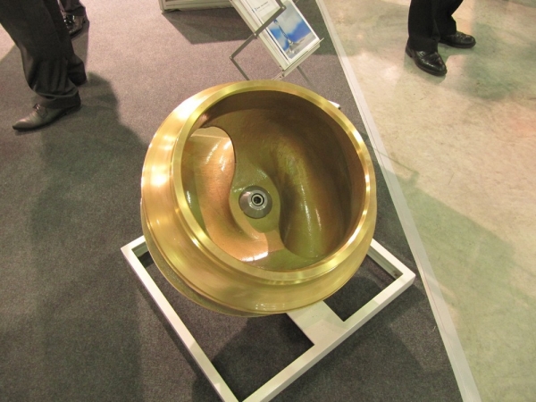 Рабочее колесо насоса изготовленное из латуни для перекачки морской воды 